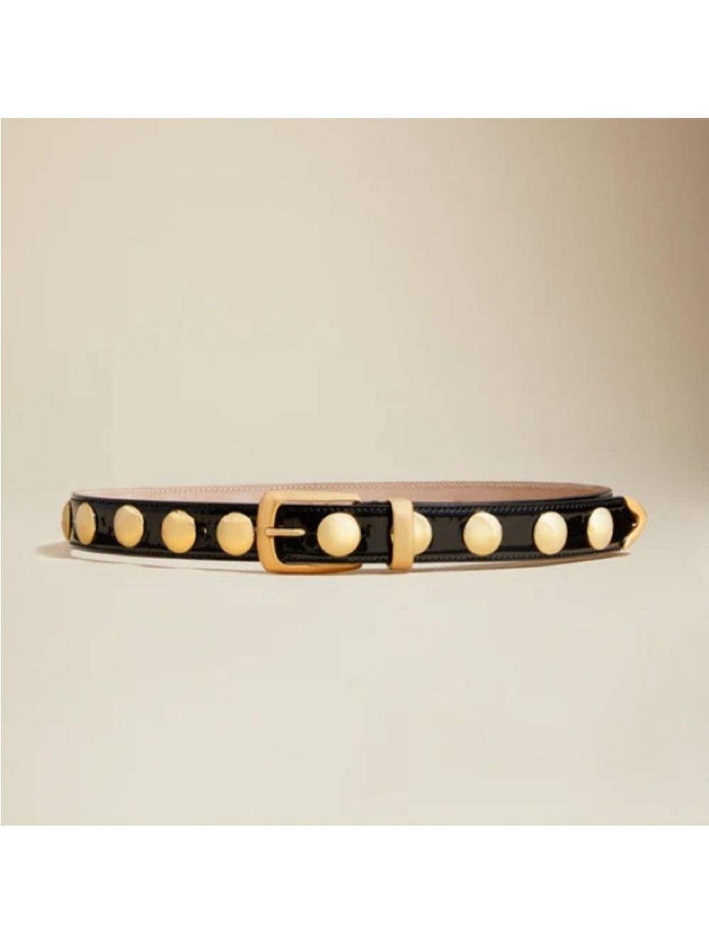 Khaite Benny Belt with Gold Studs